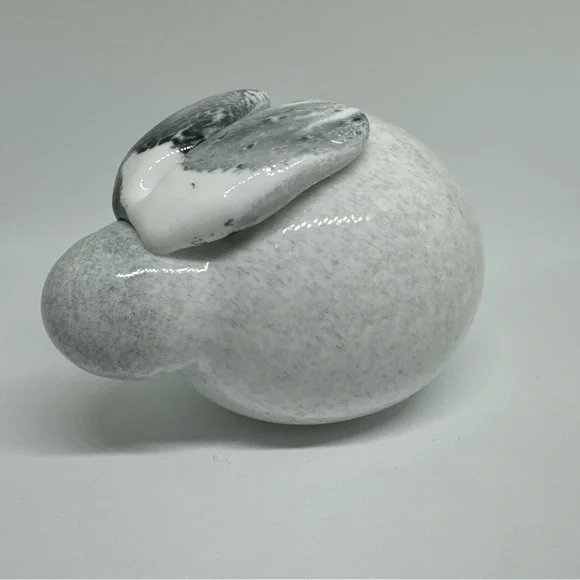 Rare Nuutajärvi Inkeri Toikka Rabbit with Nuutajarvi seal Used, Finland, Bunny